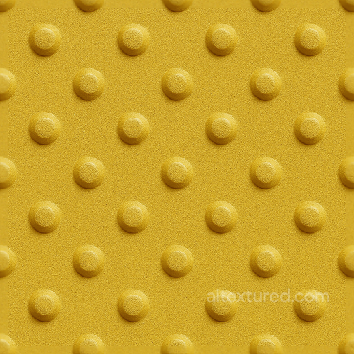 Tactile Plate Truncated Domes On Powder Coated Safety Yellow Metal Plate seamless Tactile Plate PBR texture