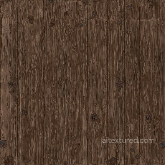 Wood Planks with Nails | Free PBR Wood texture preview