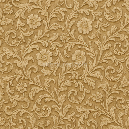 Ornate Floral Pattern Texture Seamless 1024X1024