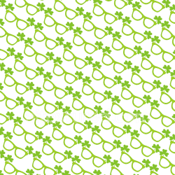 seamless Seamless 3D PBR Texture of Green Shamrock Glasses Pattern texture 8k free download PBR