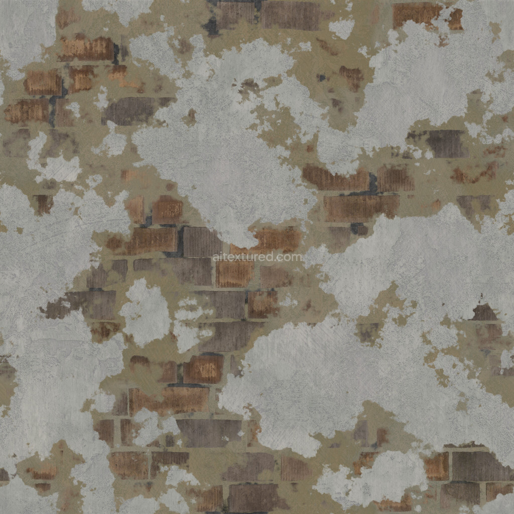 Seamless painted plaster texture with a distressed look