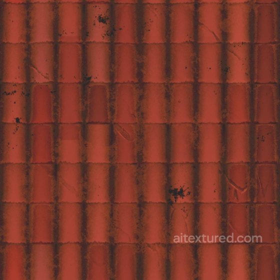 Classical Rooftop Tile Texture | Free PBR Tile texture preview