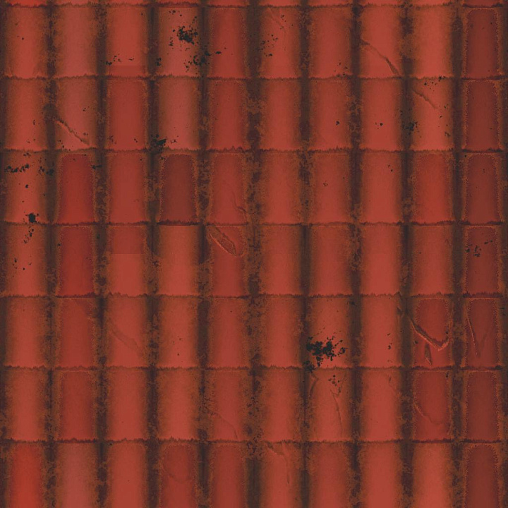 Classical Rooftop Tile seamless PBR texture preview