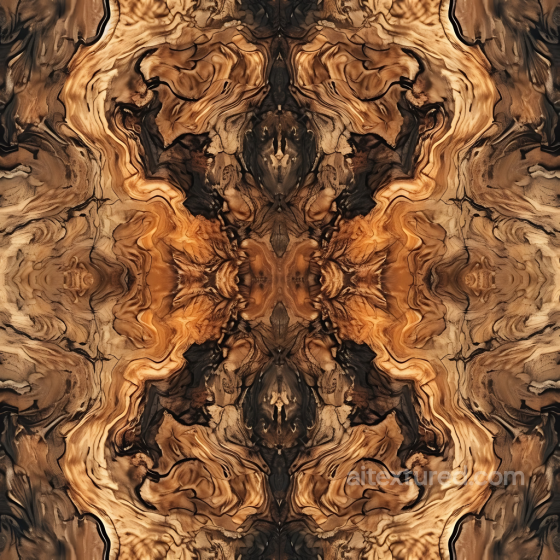 Exotic Burl Wood Seamless Texture with Complex Swirling Grain Patterns Wood texture preview