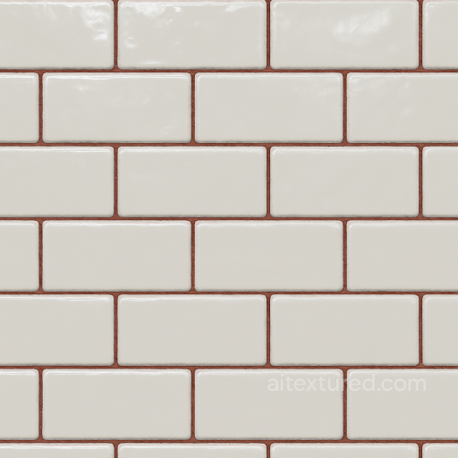 Subway Tiles Mosaic With Glossy Finish And Colored Grout seamless Mosaic PBR texture