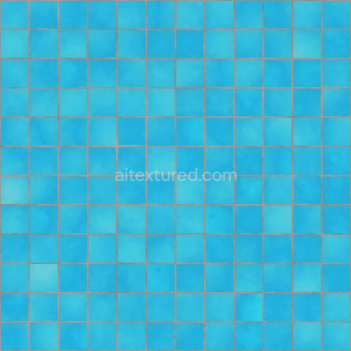 Tiles Blue Smooth Glossy Pavement Pattern Seamless