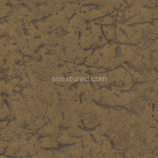 Weathered Brown Dirty — Brown Dirty Ground Dirty Ground Dry — PBR seamless 3D texture
