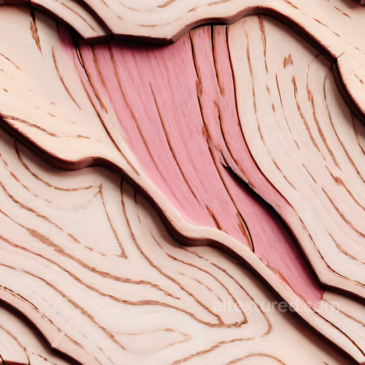 Light Pine Wood Texture Featuring Natural Grain and Subtle Knots seamless Wood PBR texture