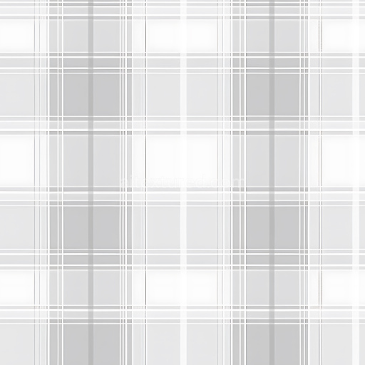 Seamless 3D PBR Texture of Soft Gray and White Plaid Pattern