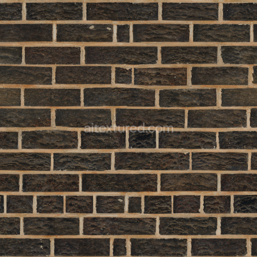 Dark Brick Wall — Brick Wall Rough Bricks Brick Dark — PBR seamless 3D texture