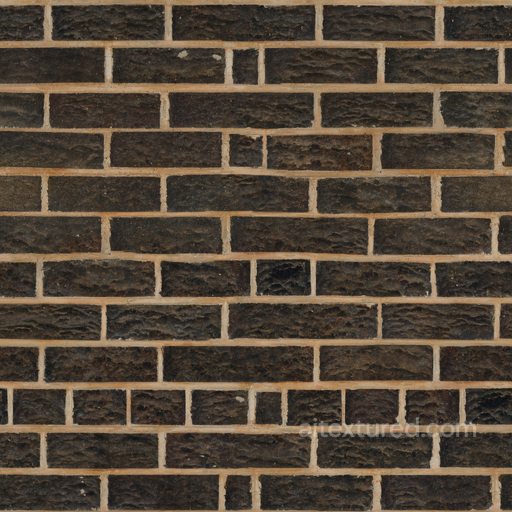 Dark Brick Wall - Brick Wall Rough Bricks Brick Dark seamless Brick PBR texture