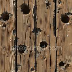 seamless Seamless 3D Cracked and Holed Wood PBR Texture with Natural Grain and Damage texture 8k free download PBR