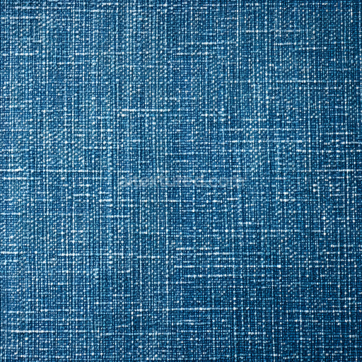 Seamless 3D Cracked Denim Blue Fabric Grid PBR Texture with Fine Wear