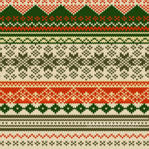 Knitted Christmas Digital Paper Texture in Red, Green, and Cream seamless All Christmas Digital paper PBR texture
