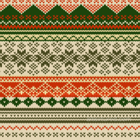 Knitted Christmas Digital Paper Texture in Red, Green, and Cream All Christmas Digital paper texture preview