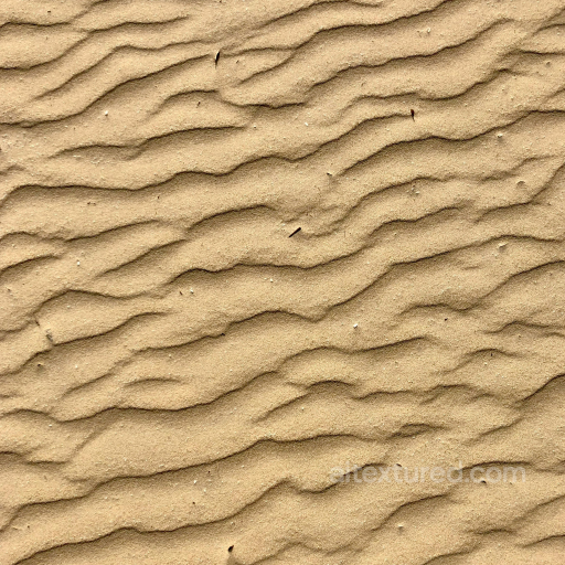 Seamless PBR Sand Texture Featuring Natural Ripple Patterns seamless Sand-soil PBR texture