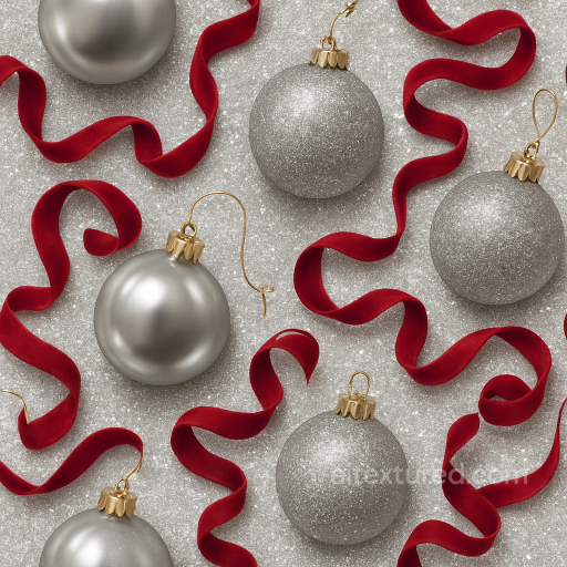 Ornament Shine Metallic Sheen Festive Decor seamless Merry christmas PBR texture