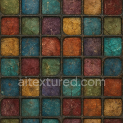 seamless Worn Stained Glass Texture Seamless 1024X1024 texture 1024x1024 free download PBR