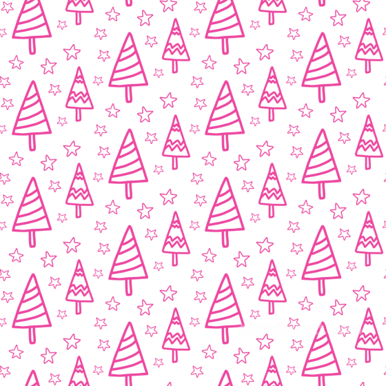 All Christmas Digital paper Texture of Pink Christmas Trees and Stars on White All Christmas Digital paper texture preview