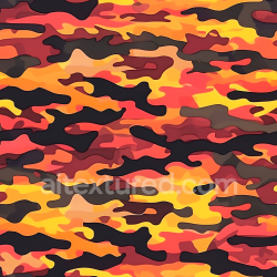 seamless Seamless 3D Fiery Orange Camouflage PBR Texture with Organic Blotches texture 8k free download PBR