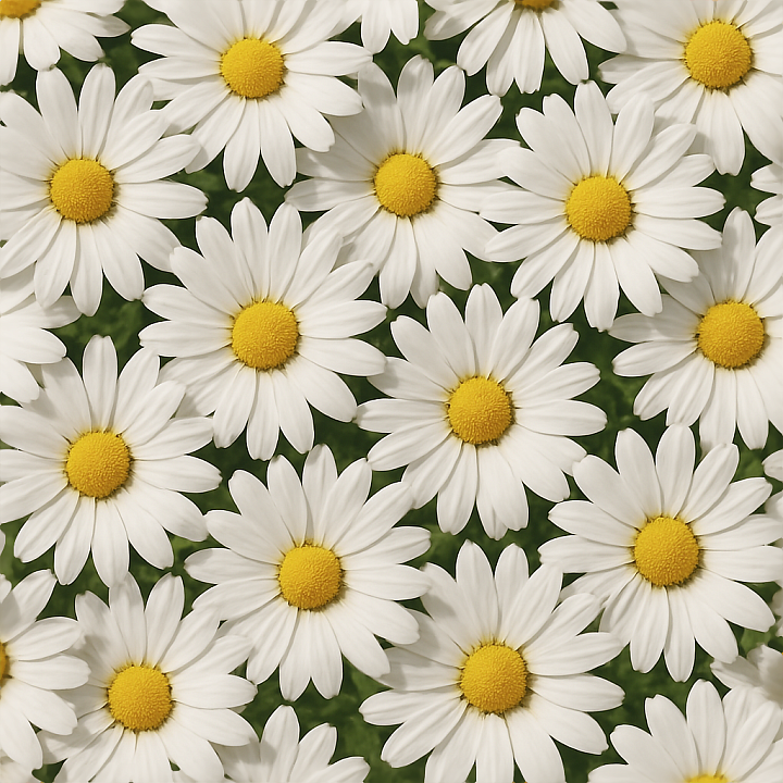 Daisy Cluster Flower Garden Flower Petals Closeup Photorealistic seamless PBR texture preview