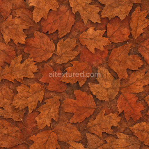 Rough Autumn Leaves Texture Seamless