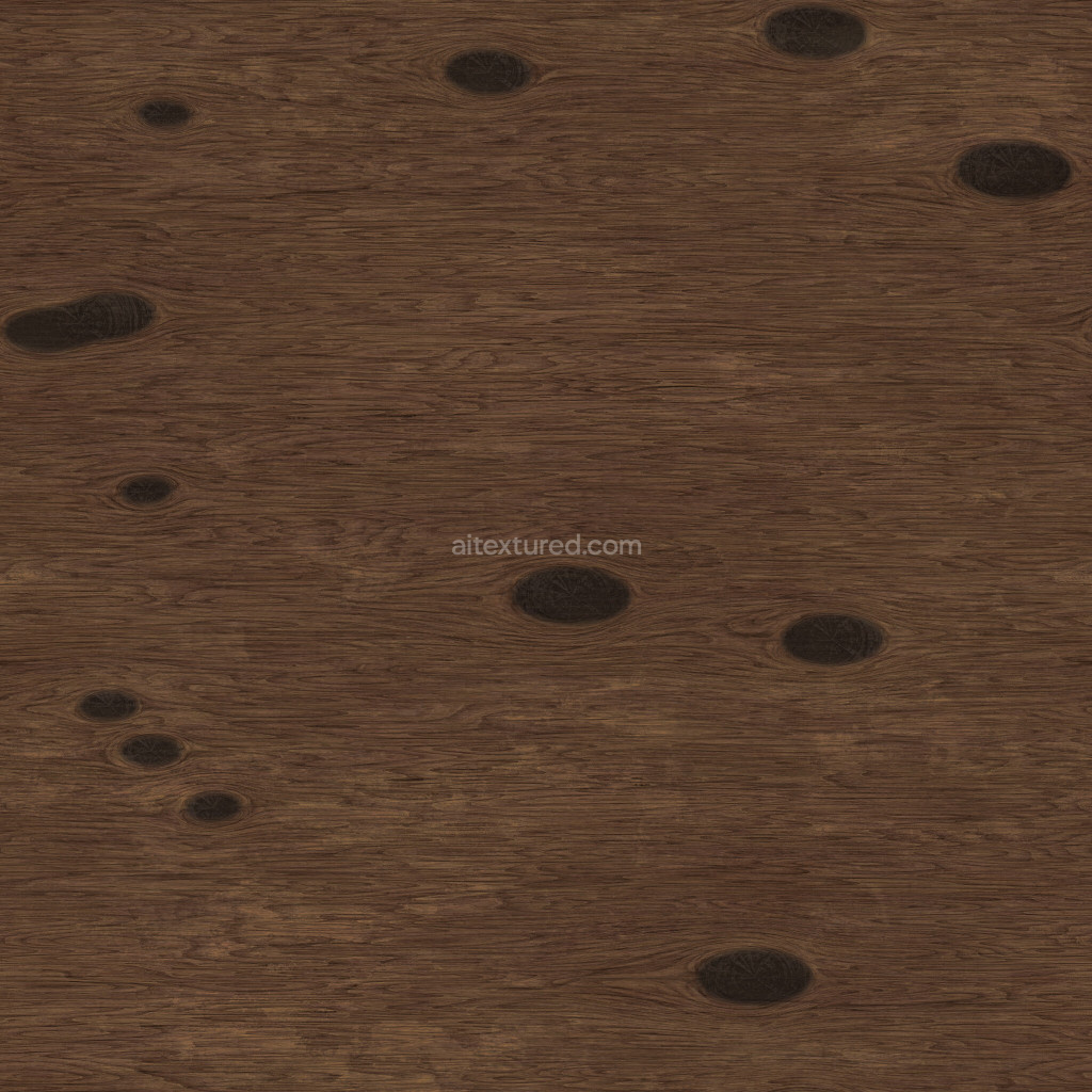 Seamless wood PBR texture with natural grain pattern