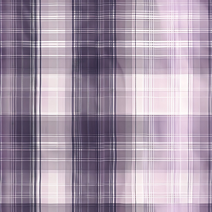 Purple-White Plaid Fabric with Soft Gradient seamless PBR texture preview