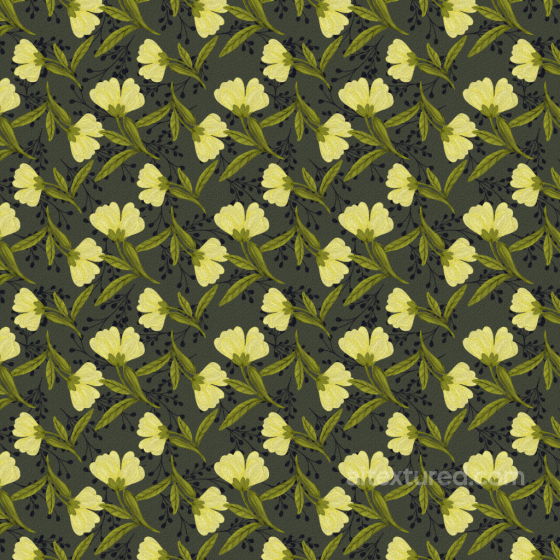 Wild Flower Fabric Texture Featuring Yellow Floral Pattern Wild Flower texture preview