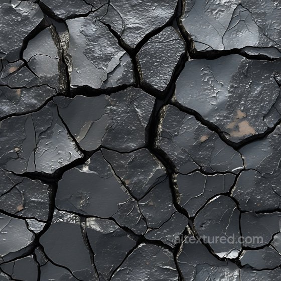 Cracked Paint Texture Featuring Deep, Jagged Fractures and Weathered Surface Cracked & Holes texture preview