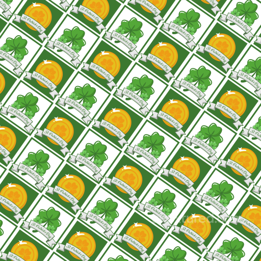 with St Patrick Lucky Clover and Gold Coin Pattern seamless St patrick PBR texture
