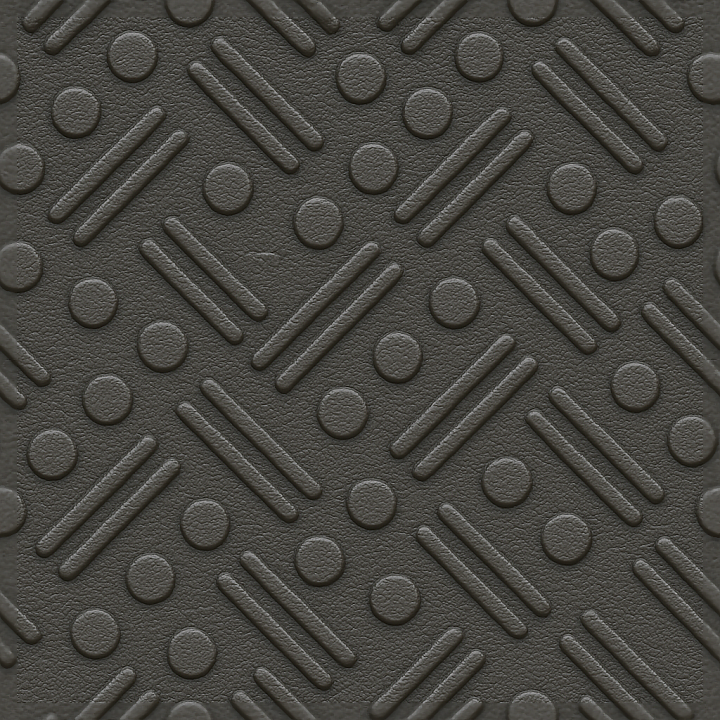 Tactile Plate With Textured Rubber Surface And Anti Skid Raised Patterns seamless PBR texture preview