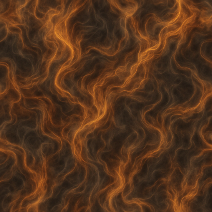 Fire Twisted Smoke Mesh With Fire Smoke Fractal Veins seamless PBR texture preview