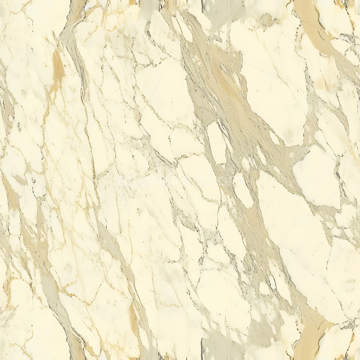 Seamless 3D PBR Crema Perla Marble Texture with Cream and Beige Veins