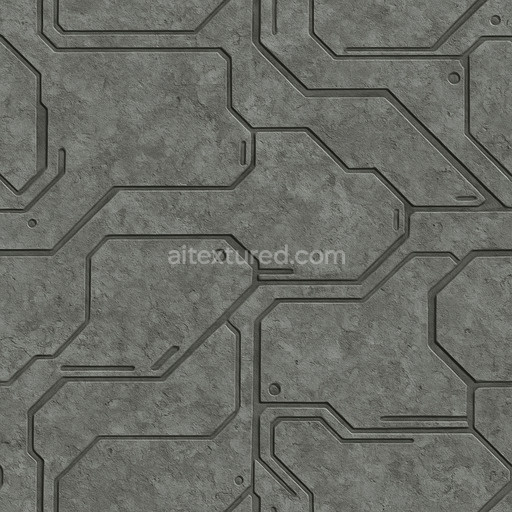Rough Futuristic Panel Texture Seamless 1024X1024