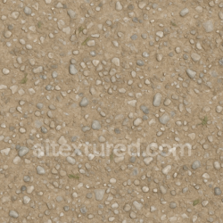 seamless Seamless 3d texture pbr 8k gravel compacted with dry surface and pebble embedded detailed texture 8k free download PBR