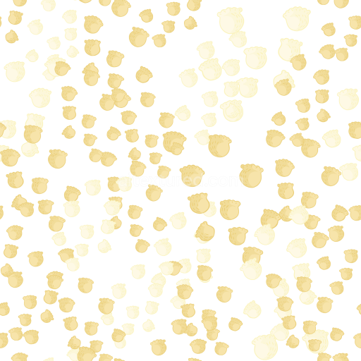 Seamless 3D PBR Texture of White & Gold Stylized Scattered Motifs
