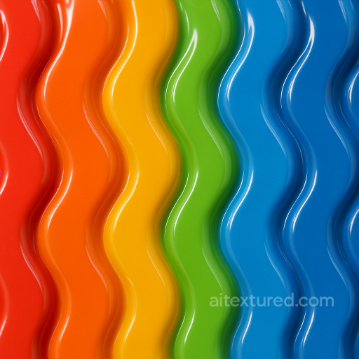 Wave Pattern Vacuum Formed Plastic Surface seamless Furniture Plastic PBR texture
