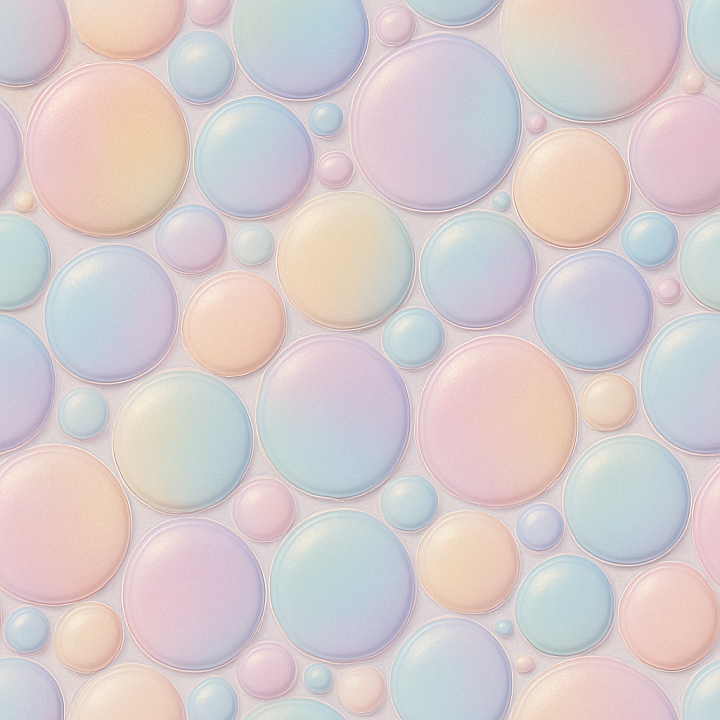Bubble Effect Furniture Plastic Surface With Pastel Palette And Soft Sh… seamless PBR texture preview