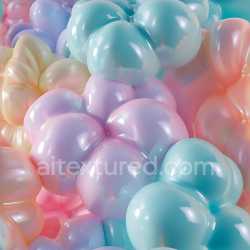 seamless Seamless 3D Inflated Puffy Plastic Surface PBR Texture in Pastel Colors texture 8k free download PBR