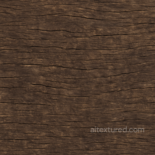 Cracked Wood Surface With Aged Wood And Dark Brown Hues seamless Furniture wood PBR texture