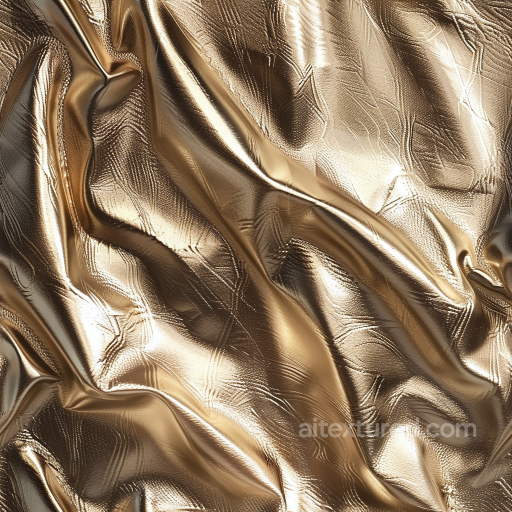 Metallic Gold Leather PBR Texture with Fine Grain and Shiny Finish seamless Leather PBR texture