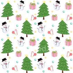 seamless Seamless 3D PBR Texture Featuring Christmas Trees, Snowmen, and Festive Icons texture 8k free download PBR