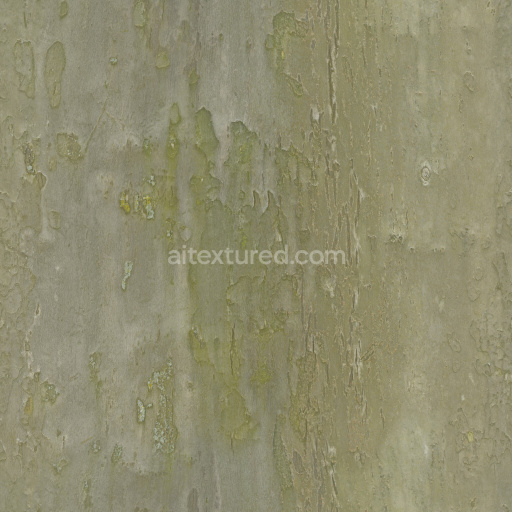 Bark Wood Natural Rough Grain Green Textured Organic Seamless Pbr