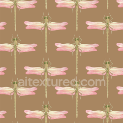 seamless Seamless 3D PBR Texture Featuring Stylized Dragonfly Pattern in Soft Pastels texture 8k free download PBR