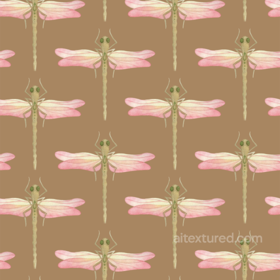 Featuring Stylized Dragonfly Pattern in Soft Pastels Dragonfly texture preview