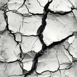 seamless Seamless 3D cracked white plaster PBR texture with deep fractures texture 8k free download PBR