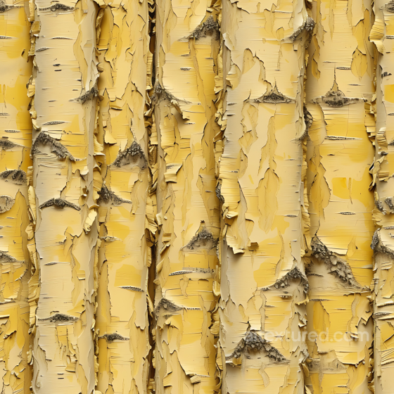 Peeling Yellow Painted Wood PBR Texture with Flaking Paint and Natural Grain Wood texture preview