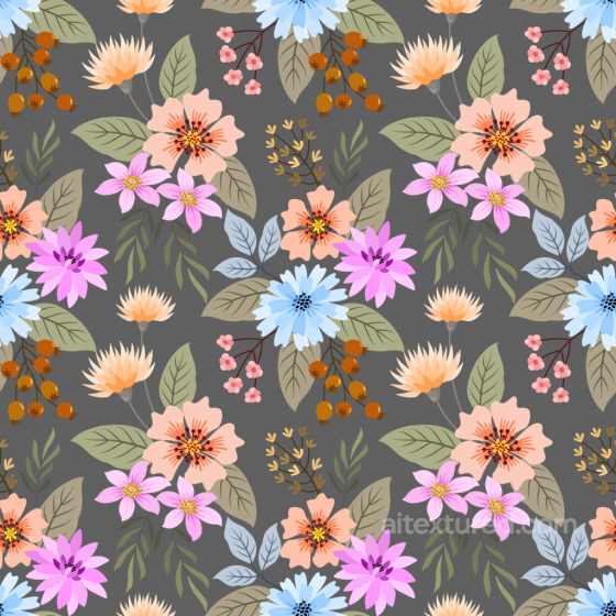 Floral Fabric Texture Featuring Multicolor Flower Pattern Floral texture preview