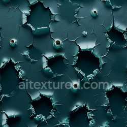seamless Seamless 3D PBR Cracked Paint Texture with Deep Holes and Peeling Edges texture 8k free download PBR